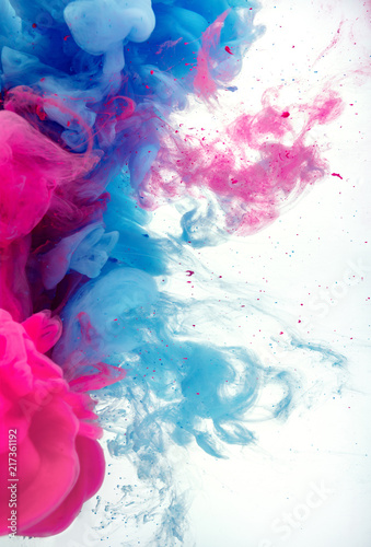 ink colors in water splash