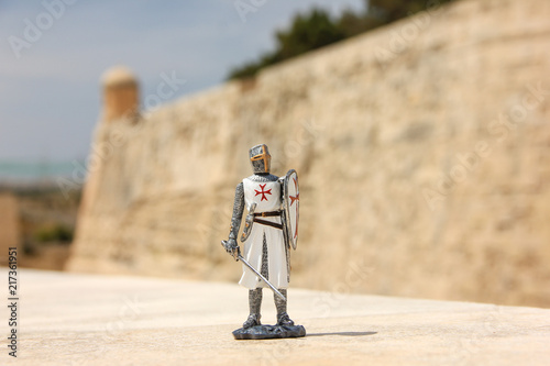 Maltese knight with a cross is a traditional souvenir from Malta
