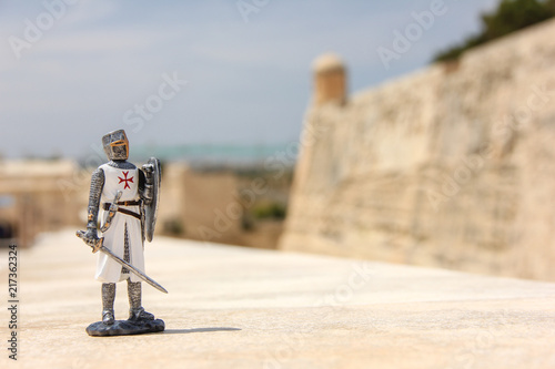 Maltese knight with a cross is a traditional souvenir from Malta