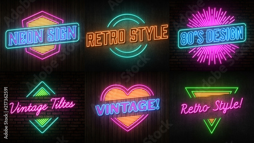 Neon Reveal Title