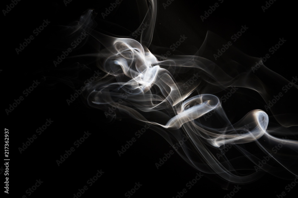 Smoke on black background Smoke on black background