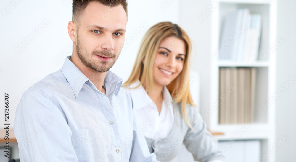 Successful business people working at meeting in office Successful business people working at meeting in office