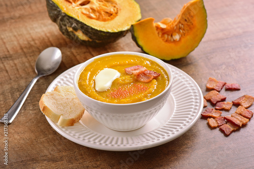 Pumpkin soup bowl