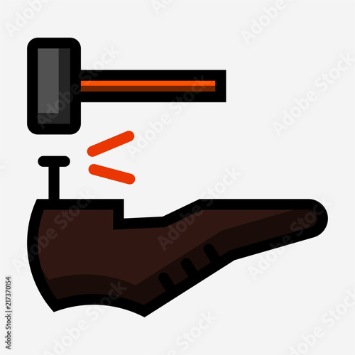 Flat Shoemaker pixel perfect vector icon