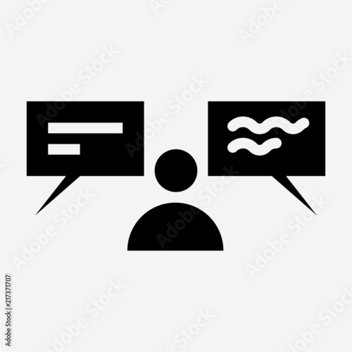 Glyph interpreter pixel perfect vector icon