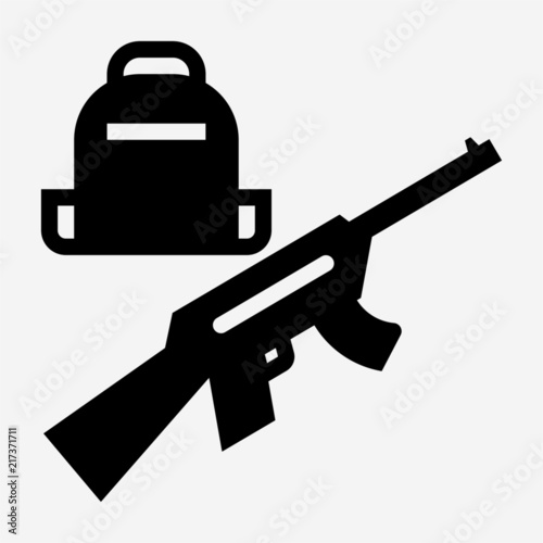 Glyph Soldier pixel perfect vector icon