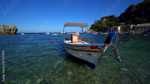 Typical Sicilian wooden boat.