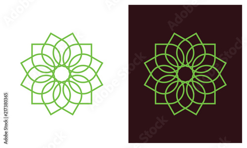 Nature leaf logo, environment logo , ecology logo template designs, Lotus Wellness Logo Design Template Element