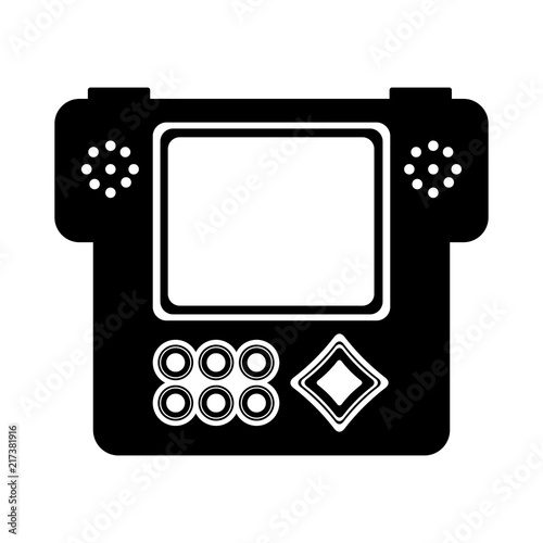 Isolated portable videogame console icon