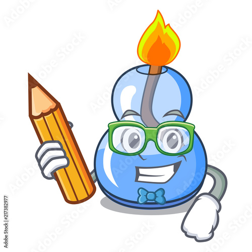 Student alcohol burner character cartoon photo