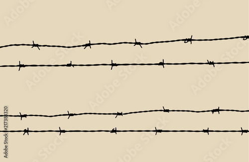 lines of barbed wire vector silo art