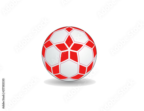 diamonds making a Red Star icons on soccer ball