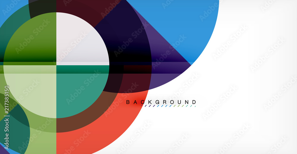 Vector circle abstract background