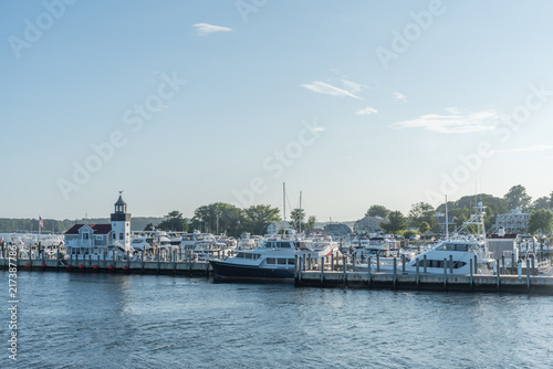 Saybrook Point marina in the summer, Connecticut © Alex Krassel