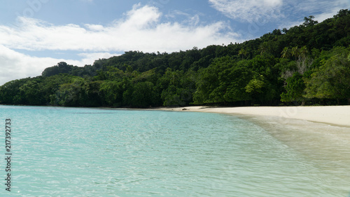 Wonderful Champagne beach in Espiritu Santo, Vanuatu