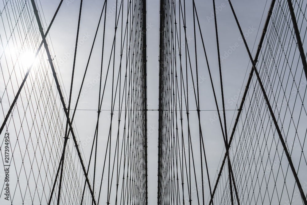 Fototapeta premium Suspension Bridge cables