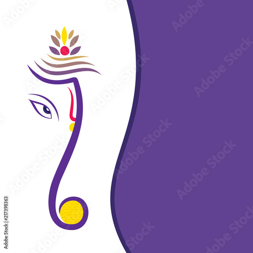 happy ganesh chaturthi festival poster design