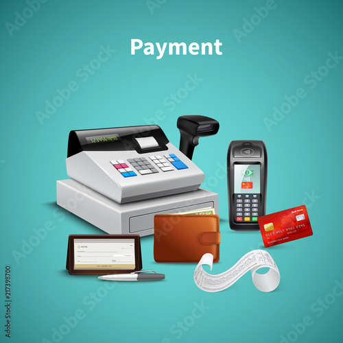 Payment Realistic Composition