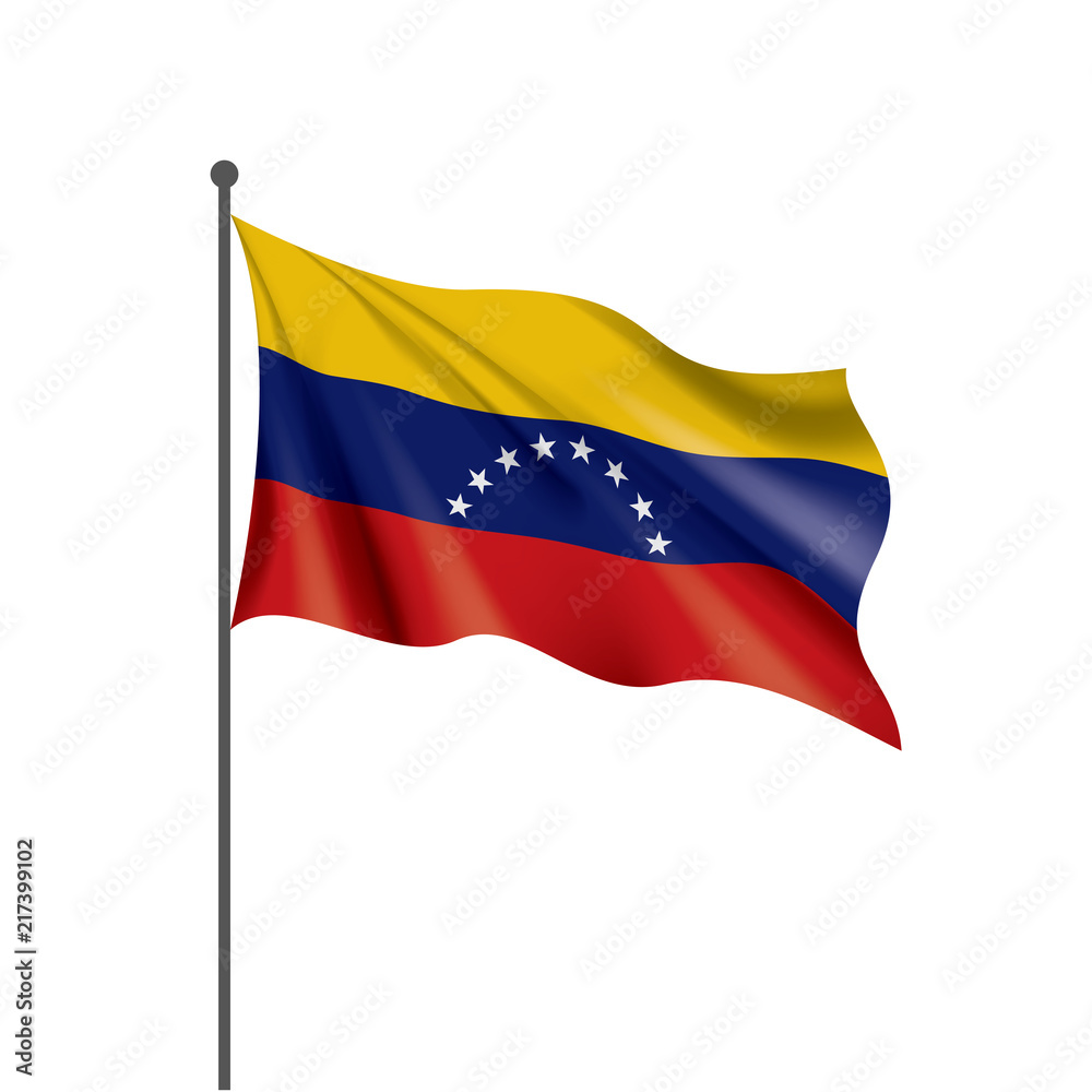 Venezuela flag, vector illustration on a white background Venezuela flag, vector illustration on a white background