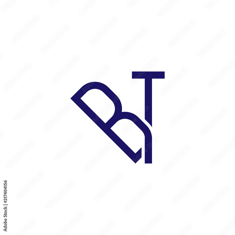 b t Initial Letter Linked logo icon vector b t Initial Letter Linked logo icon vector