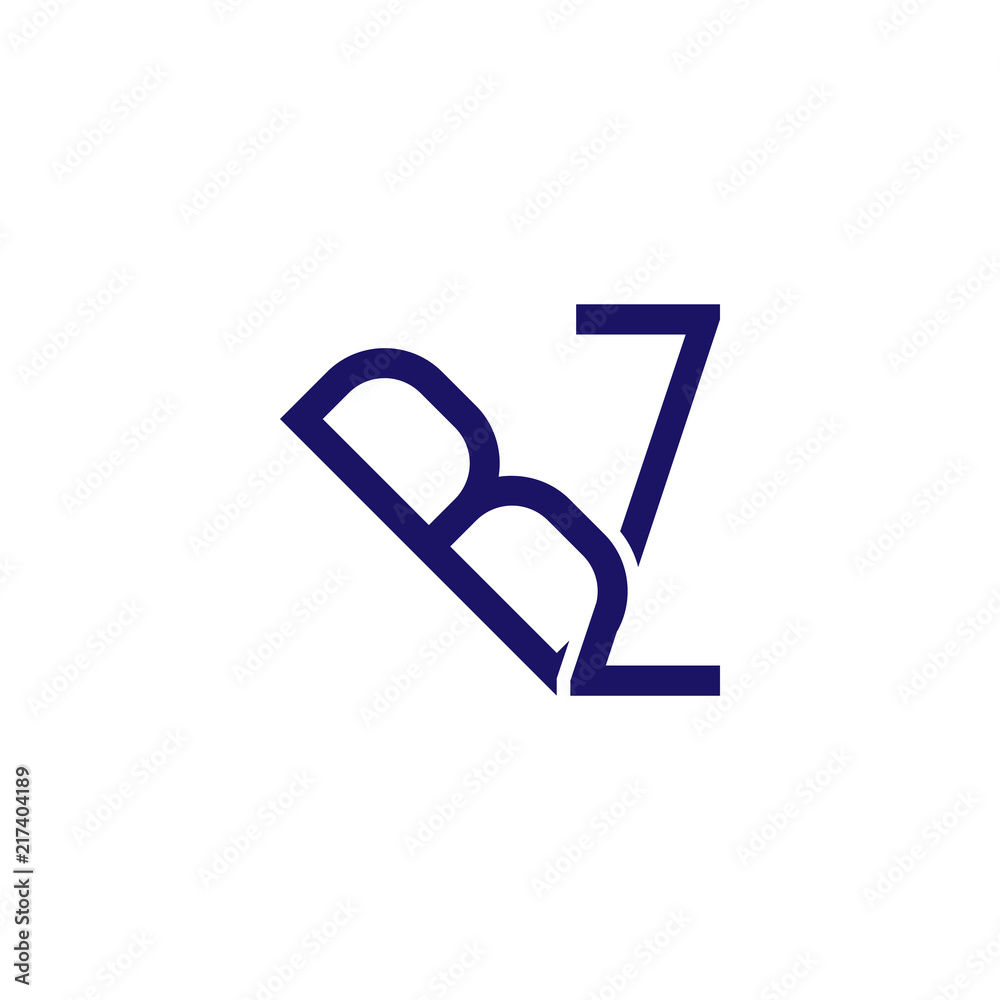 b z Initial Letter Linked logo icon vector b z Initial Letter Linked logo icon vector