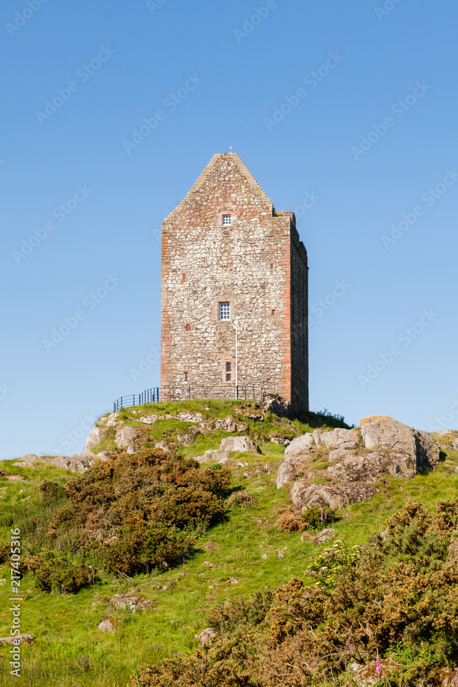 Smailholm Tower.  The tower in the Scottish Borders was build in the 1400's as protection from border raiders and the elements.