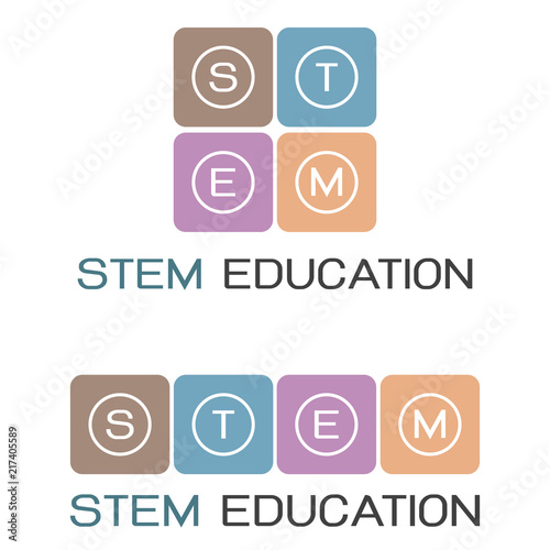 stem education logo icon