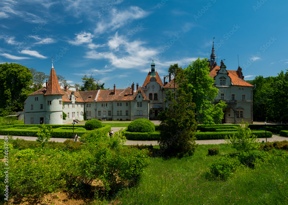 Panorama of Schoenborn palace Ukraine history 