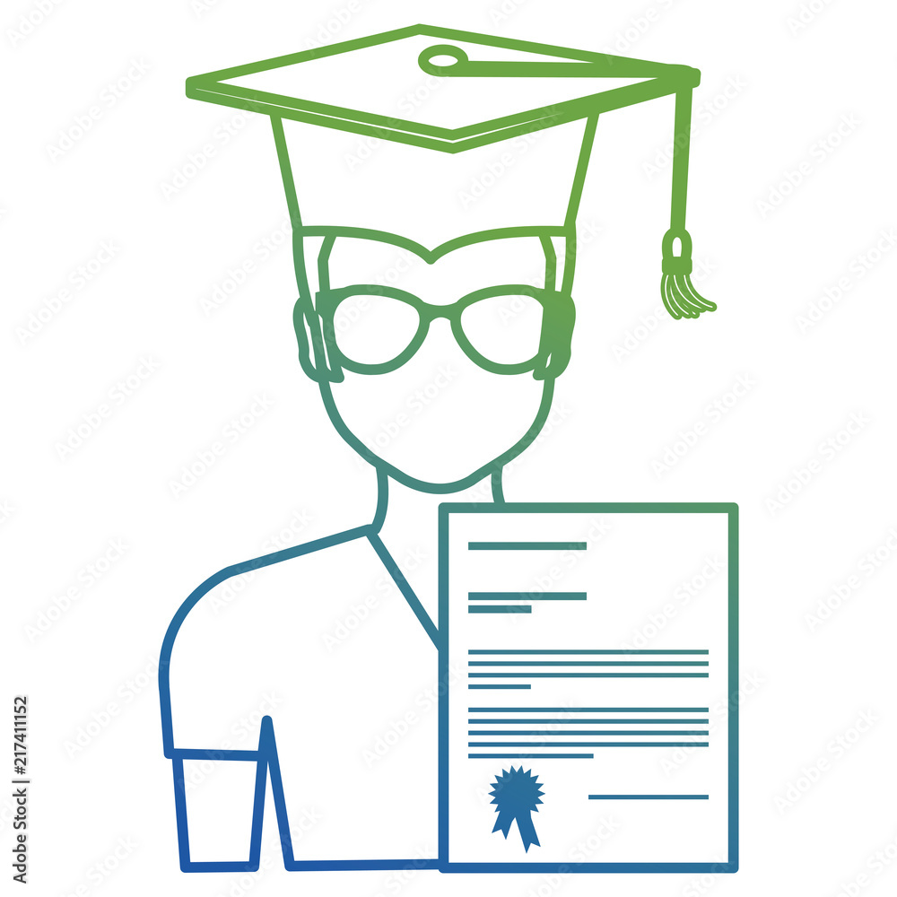 student graduation with diploma student graduation with diploma