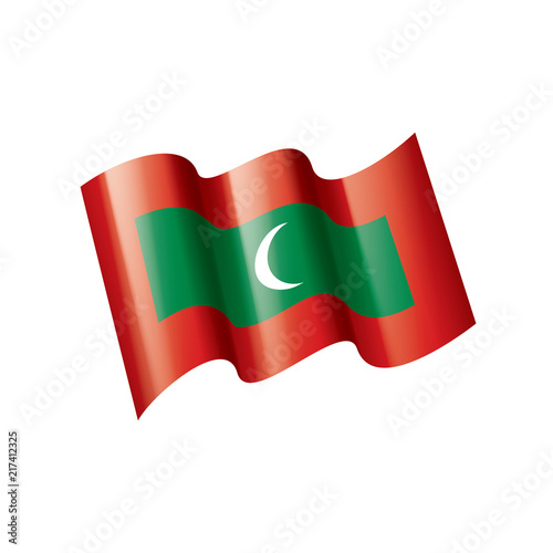Free Download Maldives flag, vector illustration on a white background - GFXLoad