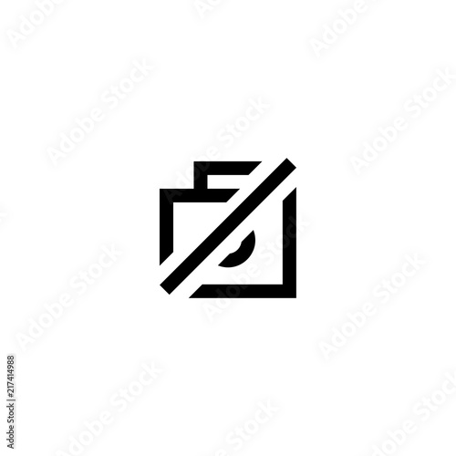 Photo not found icon vector symbol sign