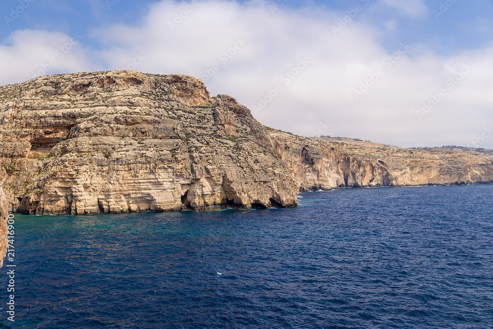 Wied Iz-Zurrieq, Malta. Beautiful rocky coast
