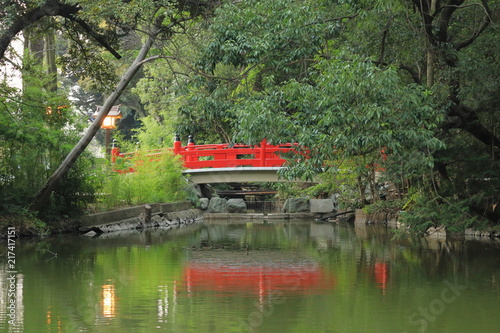 日本 神社の橋