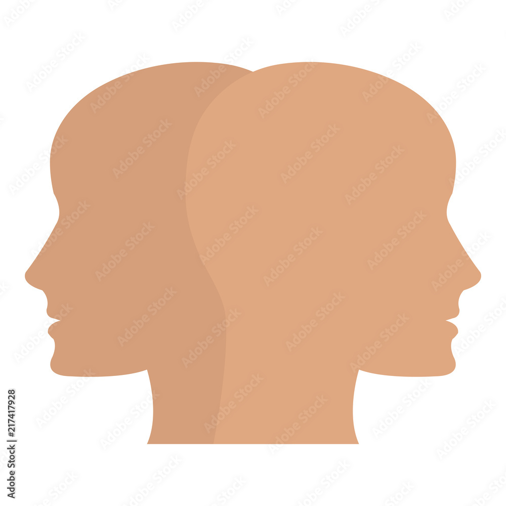 heads profiles human icon heads profiles human icon