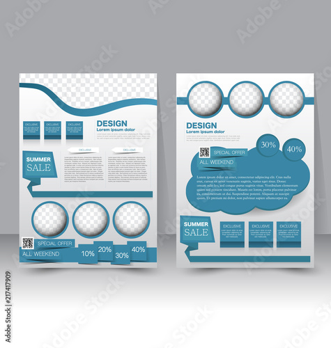 Flyer template. Business brochure. Editable A4 poster for design, education, presentation, website, magazine cover.