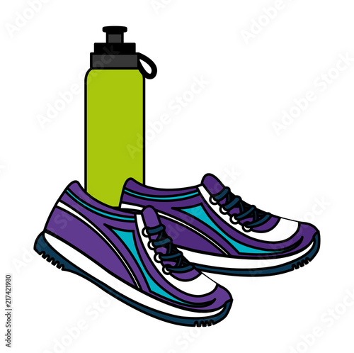 bottle gym sport with tennis