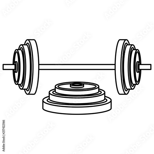dumbell gym accessory icon