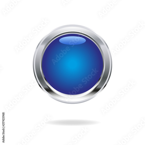 blue buttons  3d vector
