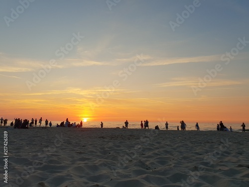 Bałtyk zachód słońca - Międzywodzie