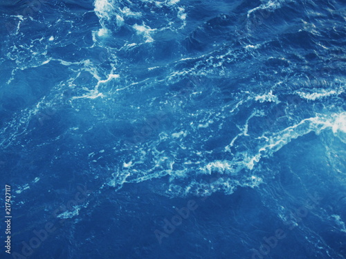 Blue sea waves