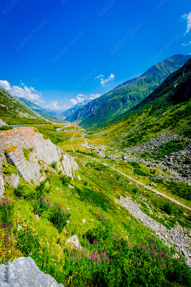Naklejka premium Passo del San Gottardo - Switzerland