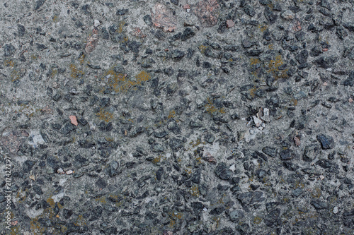 Textured background wallpaper of grain grey asphalt