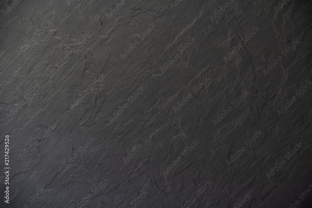 Schwarze Anthrazitplatte mit rauen Konturen als Hintergrund oder Untergrund. Anthrazit Textur - obrazy, fototapety, plakaty 