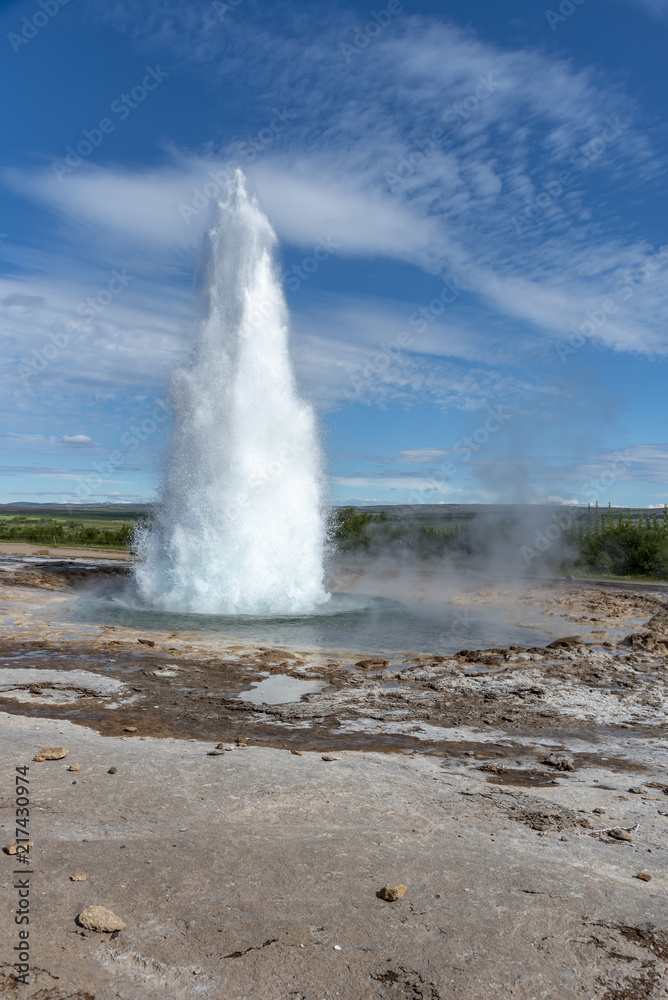 Strokkur geyser in Iceland