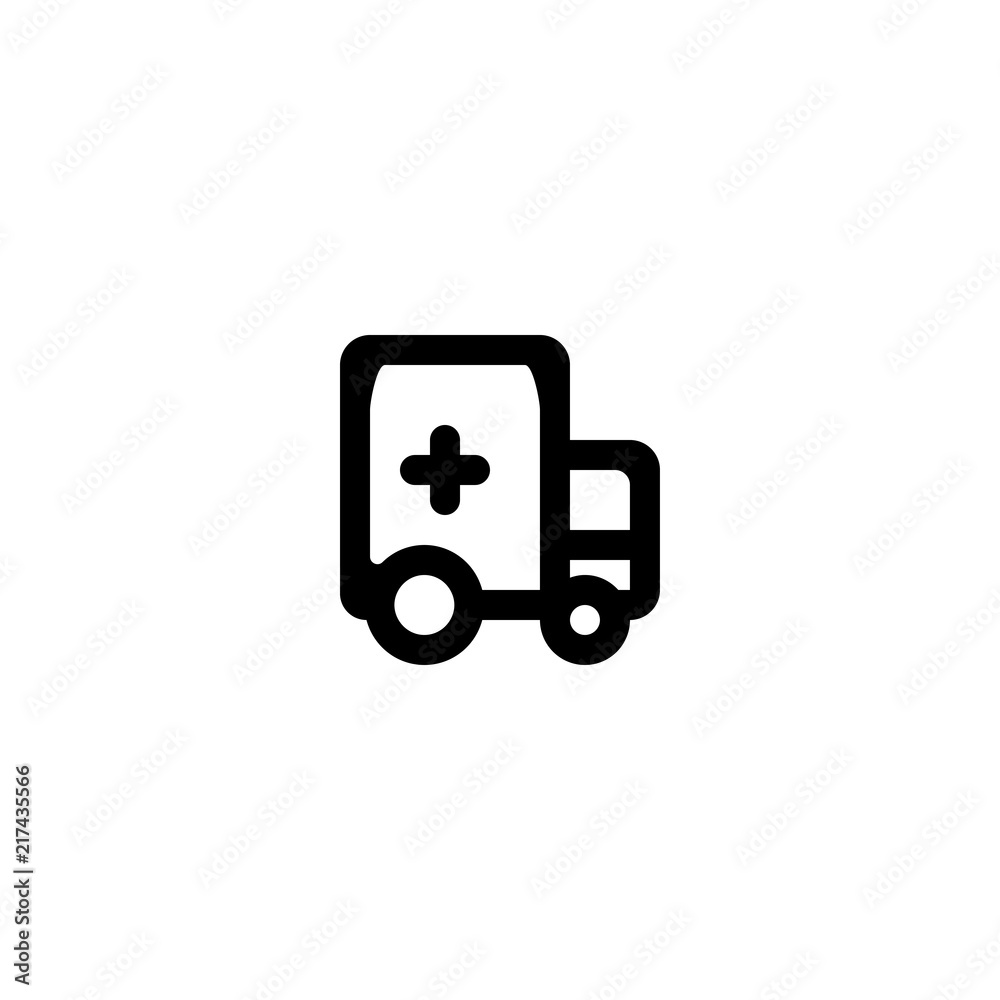 Ambulance icon vector symbol sign Ambulance icon vector symbol sign