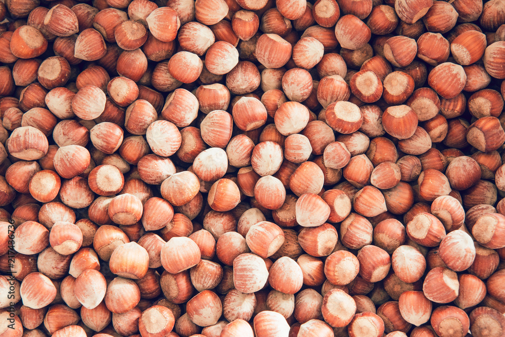 Background from the hazelnuts. Hazelnuts. Food background, photo wallpaper. Background from the hazelnuts. Hazelnuts. Food background, photo wallpaper.
