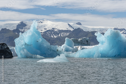 Turquoise ice at Jokulsarlon