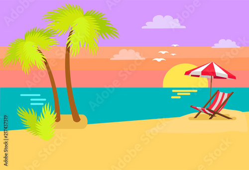 Seashore Coastal View Tropical Beach Sea Sand Palm © robu_s
