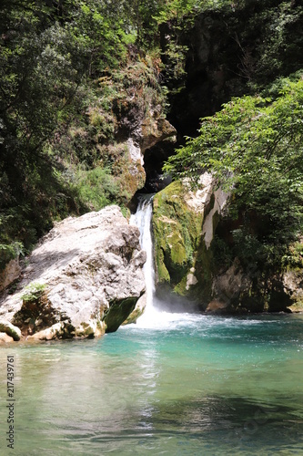 waterfall of San Benedetto in Subiaco