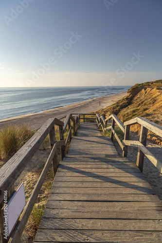 Stairs at Sylt-Kampen to access the Beach / Germany